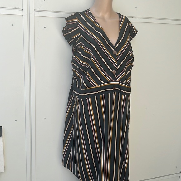 Monteau Womens Sleeve Striped Fit Flare Dress size 3X - Picture 4 of 8